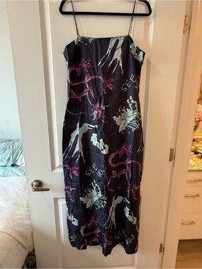ROMY See You Midi Dress with Spaghetti Straps